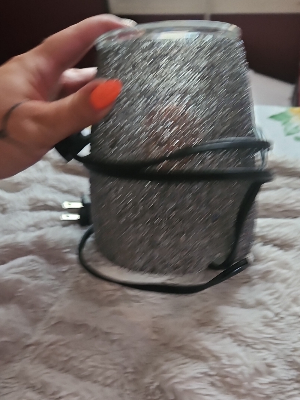 Scentsy Silver Glitter Electric Wax Warmer
